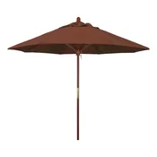 9 ft Ventura Wood Commercial Umbrella