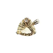 14kt White Gold 9 ctw Laser Cut Labradorite Heart Pendant