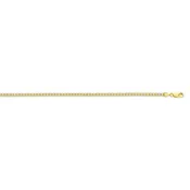 10K Two Tone 4.3mm Ice Chain <br />133-800