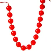 18" Red Bead Necklace