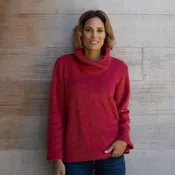 Cowl Neck Fleece Pullover