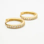 Amelia CZ Huggie Earrings