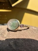 14K Yellow Gold Tri Color Tourmaline Ring — Blueground