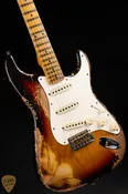 2024 Fender Custom Shop Limited Edition Red Hot Stratocaster Super Heavy Relic - Faded Aged Chocolate 3-Tone Sunburst