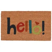 17" x 29" Colorful Hello Doormat