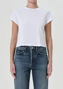 Adine Shrunken Tee in White