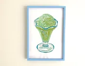 Pistachio Scoop Screenprint — Steez Design