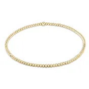 2MM Classic Gold Bead Bracelet