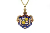 14k Hawaiian Coat of Arms Pendant — Debbie's Jewelry Hawaii