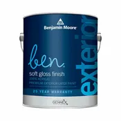 Benjamin Moore Ben Soft Gloss Base 1 Paint and Primer Exterior 1 Gal