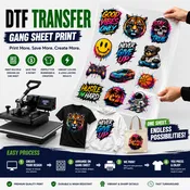 DTF Gang Sheet Builder | Same Day DTF Printing