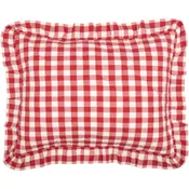 Annie Buffalo Red Check Ruffled Standard Sham 21×27