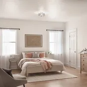 11.5" Olivia Nickel Semi-Flush Mount Ceiling Fixture