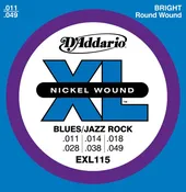 D’Addario EXL115 Electric XL Blues/Jazz .011