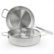 3.Clad Sauteuse Set (3 Pc.)