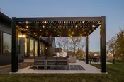 Modern 16x16 Freestanding Shade Pergola - Black