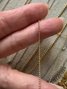 14k Gold 16" Gold Ball Chain 2.1 grams