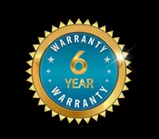 6 Year Replacement Warranty for one machine
