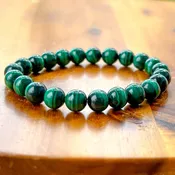 8 mm Gemstone Beaded Bracelet