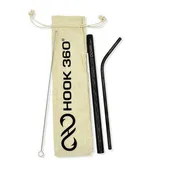 2 Piece Stainless Steel Straw Set