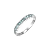 10Kt White Gold & Blue Topaz 1/3Ctw Ring