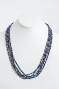 5 Strand Lapis and Turquoise Necklace