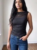 After Hours Mesh Sleeveless Top