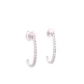 Diamond “J” Style Hoop