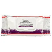 Cardinal Health Incontinence Wipes, Personal Cleansing Wipes, Unscented, Soft Pack, 6 packs, 96 Count
