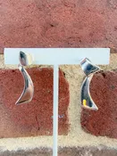 Asymmetrical Curved Drop Earrings — Capone's Jewelry