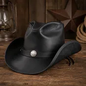 American Hat Makers Frontier Buffalo Nickel Leather Hat