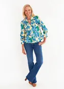 Aspen Blouse in High Tide Blue Steel