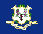Connecticut State Flag Vinyl Sticker