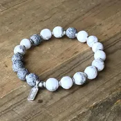 "Calm" Howlite Essential Oil Diffuser Bracelet