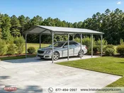 12'WX21'LX7'H BOXED EAVE CARPORT SKU 112