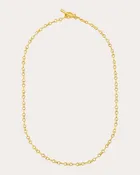 14k Gold 10mm Double Beam Chain Necklace