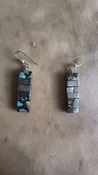 Cerrillos Turquoise Kalem Aguilar Cerrillos Turquoise EaringsSanto Domingo Pueblo Arts & Jewelry