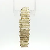 14K Yellow Gold Brutalist Textured Bangle Bracelet
