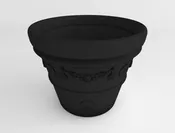 38″ Black Garland Planter