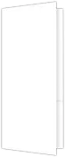 White Recycled Smooth 80lb 4 x 9 Two Pocket Mini Folders with 3 Inch Pockets