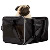 Essential Soft Sided Pet Carrier for Cats & Dogs, Black, Large