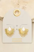 Alistair Earrings - White