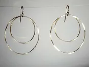 14K Gold Filled Handmade earrings Giant &amp; x-large circles