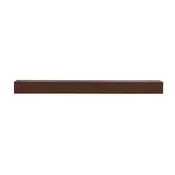 Encase Floating Espresso Stain Electric Fireplace Wood Mantel