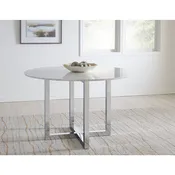Amalfi 48 inch Round Carrara Marble Top Counter Table