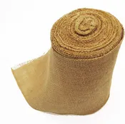 8 inch wide by 60 feet long tight weaved burlap tree plants wrap for protection ribbon | high density finished edges country style indoor outdoor table runner