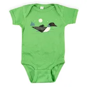 Baby Loon Calls Onesie - Green