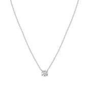 1.02 CT. Round Brilliant Diamond Pendant Necklace in 14K White Gold