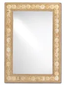 Abaca and Coco Shell Rectangular Mirror