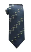 A-3 Sky Warrior airplane silk tie in blue slate